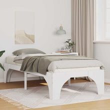 Bedframe Wit 90 x 190 cm Massief grenenhout