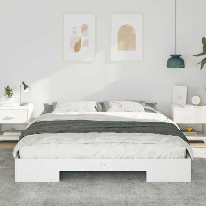 Bedframe Wit 180 x 200 cm Massief grenenhout
