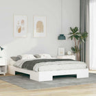 Bedframe massief grenenhout 140x200 cm wit