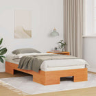 Bed Frame Brown 90 x 190 cm