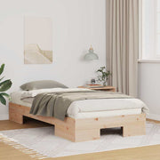 Bed Frame Brown 75 x 190 cm