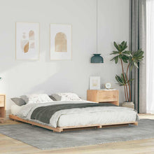 Bedframe Bruin 150 x 200 cm Massief grenenhout