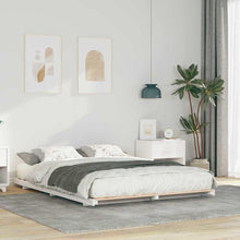Bedframe Wit 150 x 200 cm Massief grenenhout