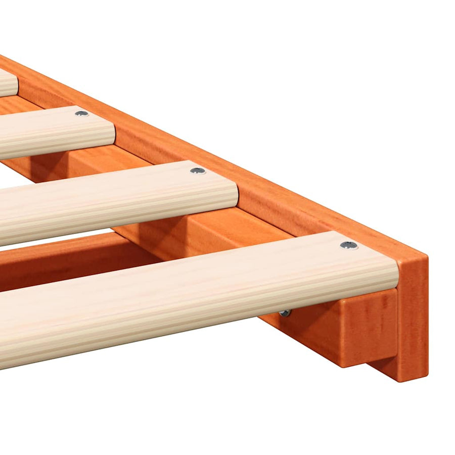 Bedframe Wasbruin 150 x 200 cm Massief grenenhout