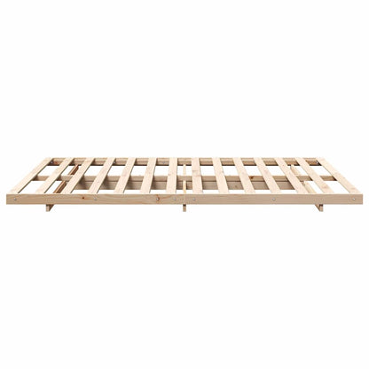 Bedframe Bruin 140 x 200 cm Massief grenenhout