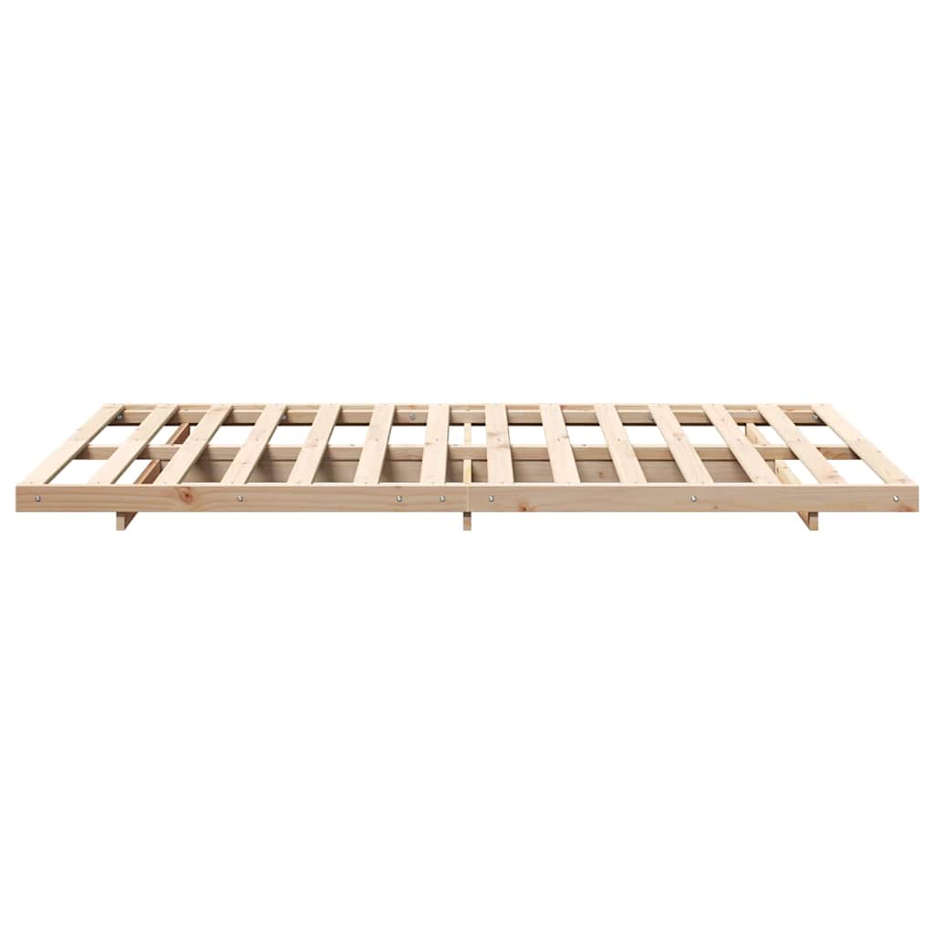 Bedframe Bruin 120 x 200 cm Massief grenenhout
