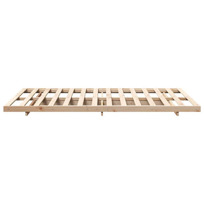 Bedframe Bruin 120 x 200 cm Massief grenenhout