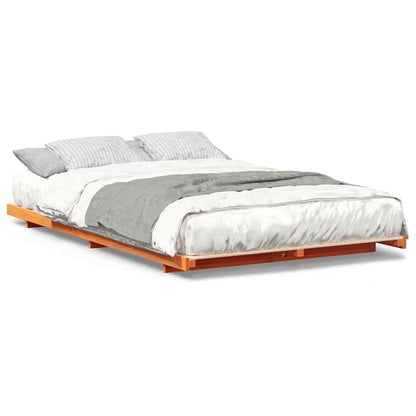 Bedframe Wasbruin 140 x 190 cm Massief grenenhout