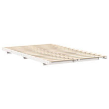 Bedframe Wit 135 x 190 cm Massief grenenhout