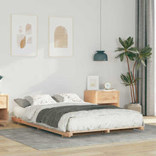 Bedframe Bruin 120 x190 cm Massief grenenhout