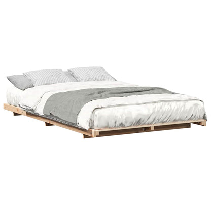 Bedframe Bruin 120 x190 cm Massief grenenhout