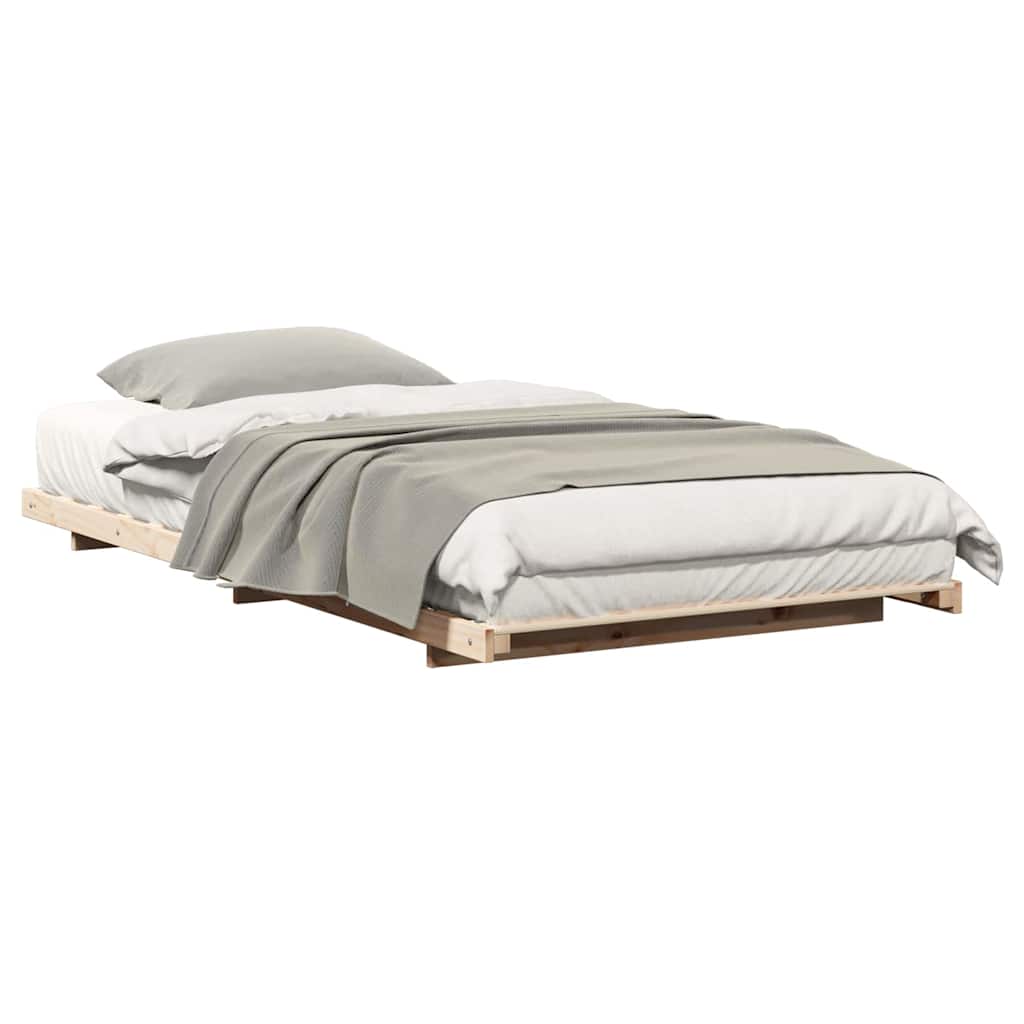 Bedframe Bruin 90 x 200 cm Massief grenenhout