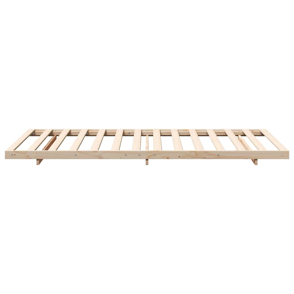Bedframe Bruin 90 x 200 cm Massief grenenhout