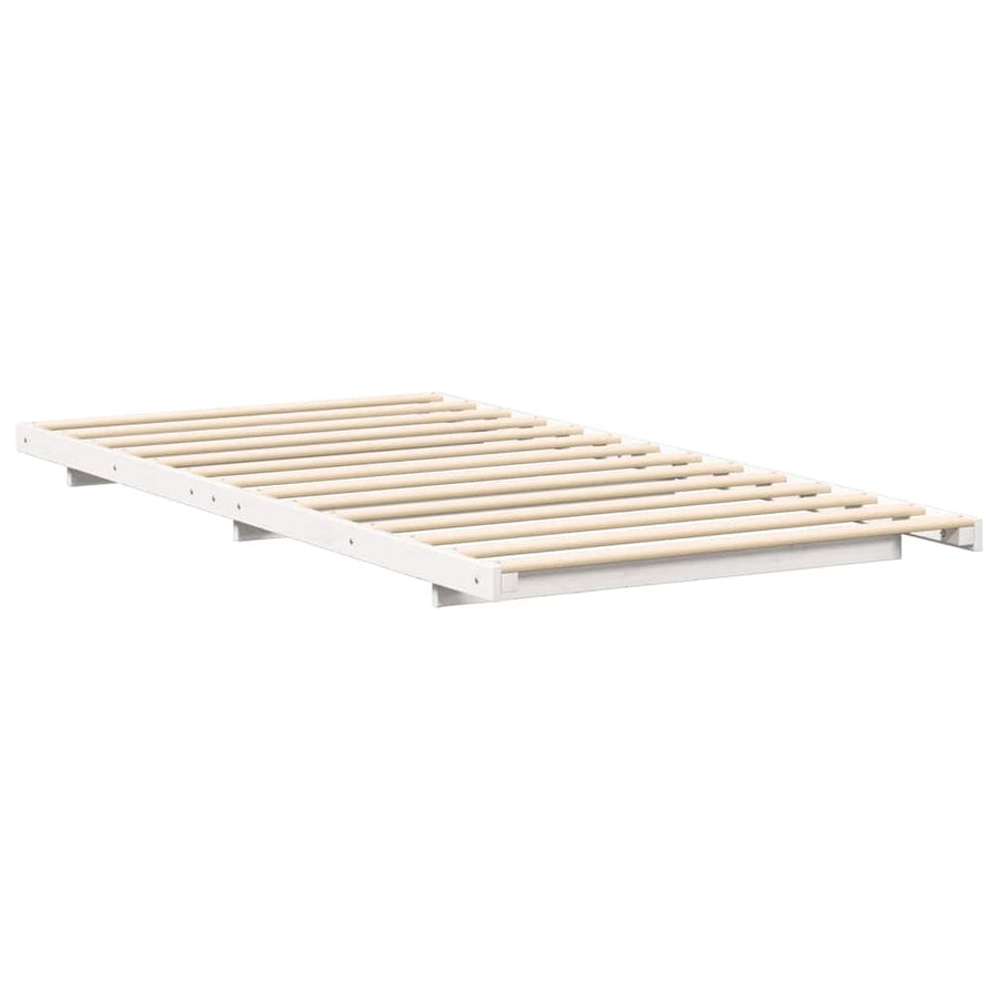 Bedframe Wit 80 x 200 cm Massief grenenhout