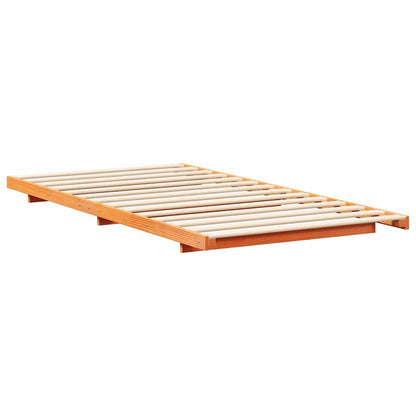 Bedframe Wasbruin 90 x 190 cm Massief grenenhout