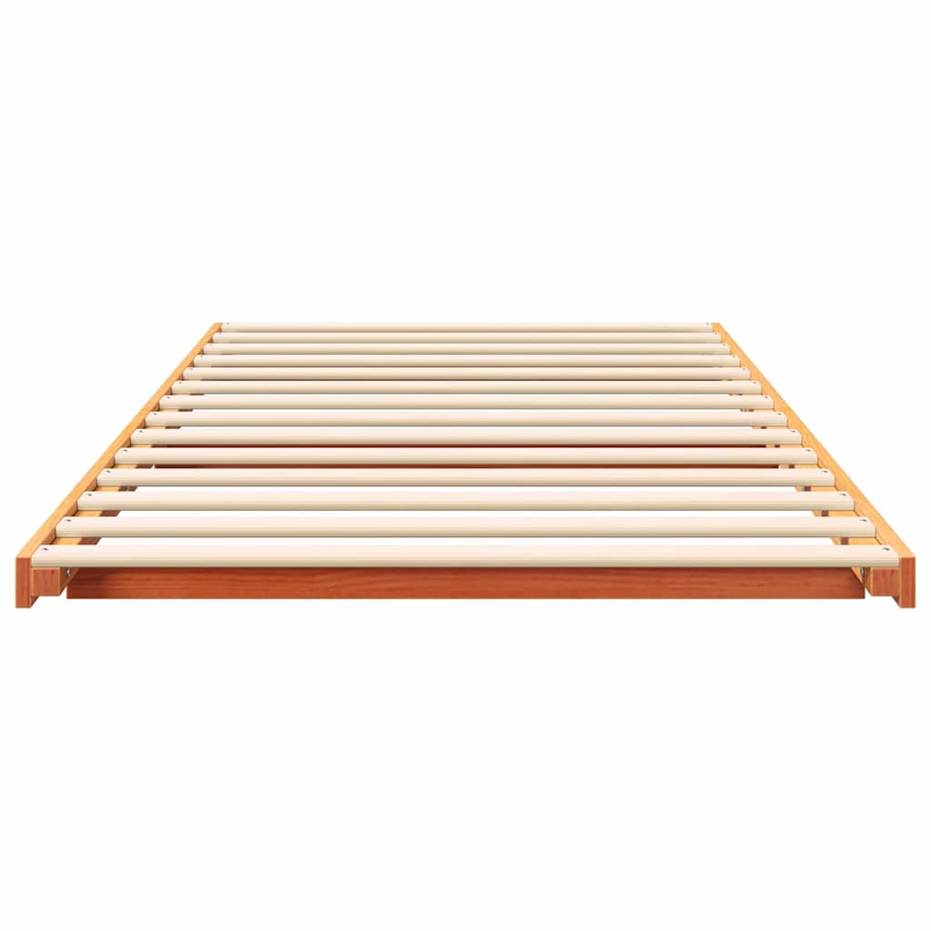 Bedframe Wasbruin 90 x 190 cm Massief grenenhout