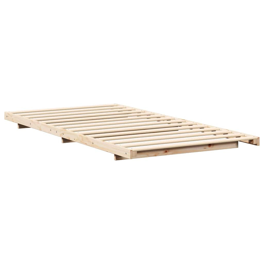 Bedframe Bruin 75 x 190 cm Massief grenenhout