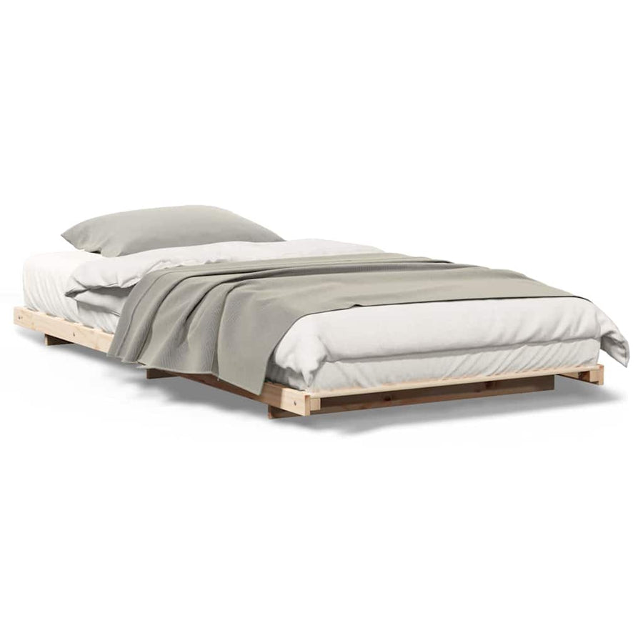 Bedframe Bruin 75 x 190 cm Massief grenenhout