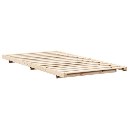 Bedframe Bruin 90 x 210 cm Massief grenenhout