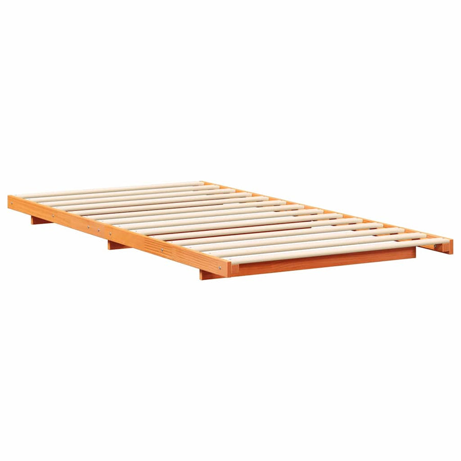 Bedframe Wasbruin 90 x 210 cm Massief grenenhout