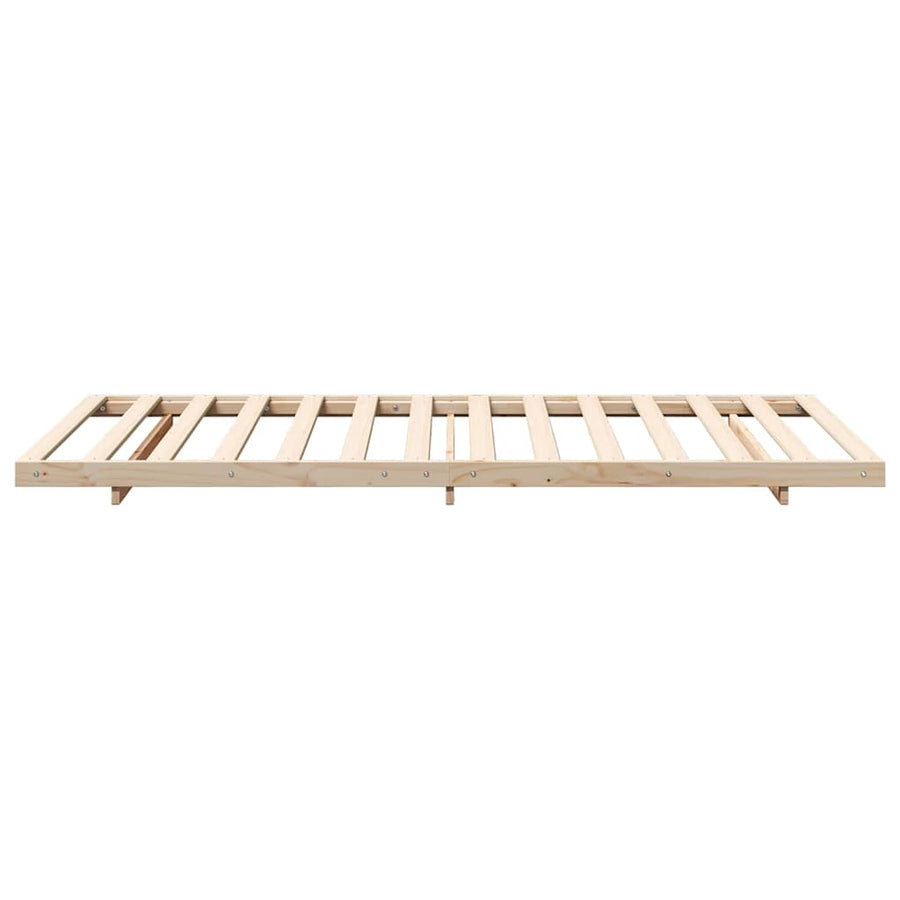 Bedframe Bruin 100 x 210 cm Massief grenenhout
