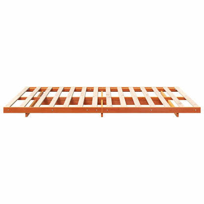 Bedframe Wasbruin 140 x 210 cm Massief grenenhout