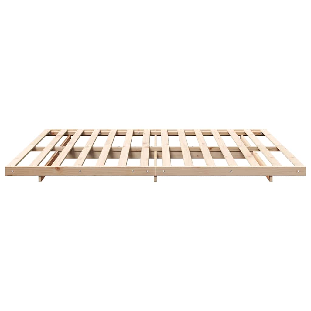 Bedframe Bruin 180 x 210 cm Massief grenenhout