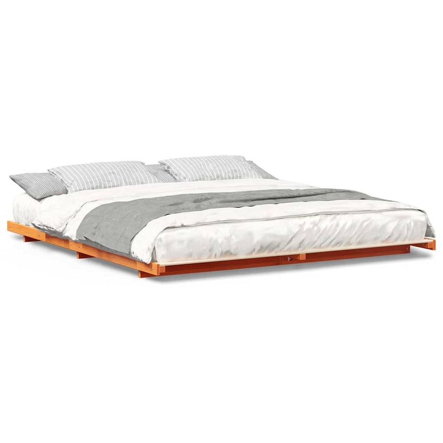 Bedframe Wasbruin 180 x 210 cm Massief grenenhout
