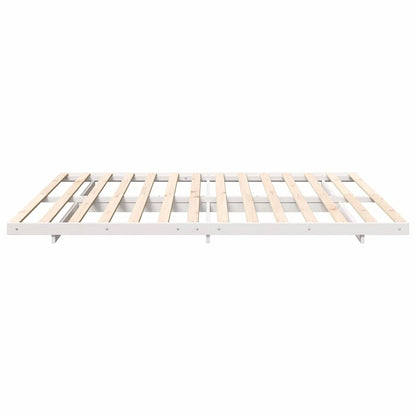 Bedframe Wit 200 x 210 cm Massief grenenhout