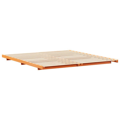 Bedframe Wasbruin 200 x 210 cm Massief grenenhout