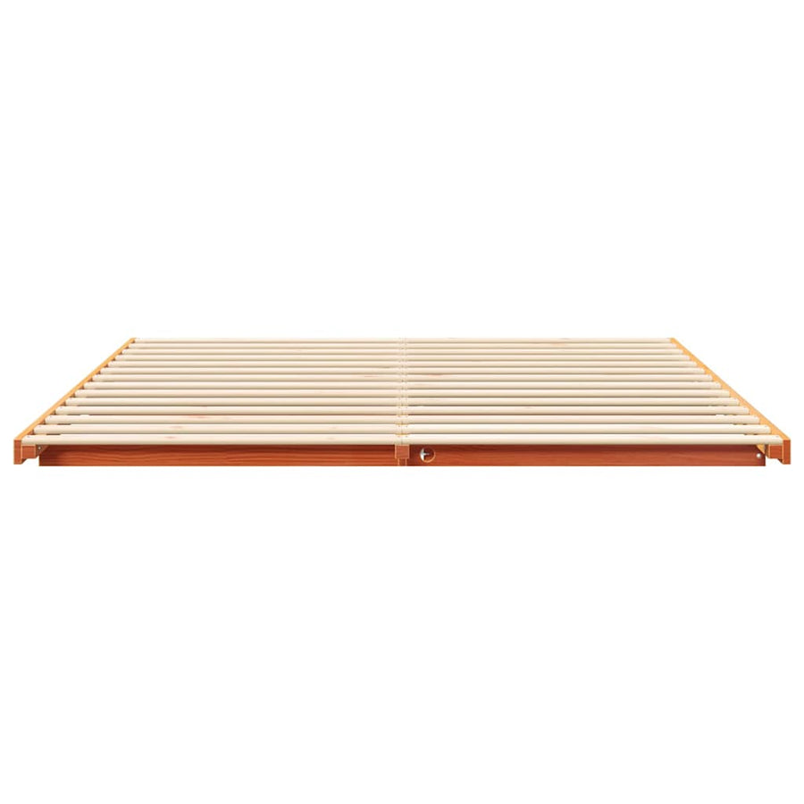 Bedframe Wasbruin 200 x 210 cm Massief grenenhout
