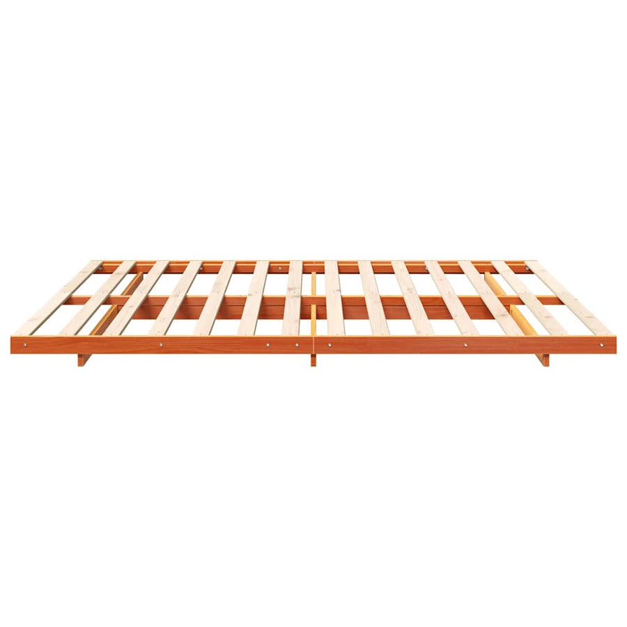 Bedframe Wasbruin 200 x 210 cm Massief grenenhout