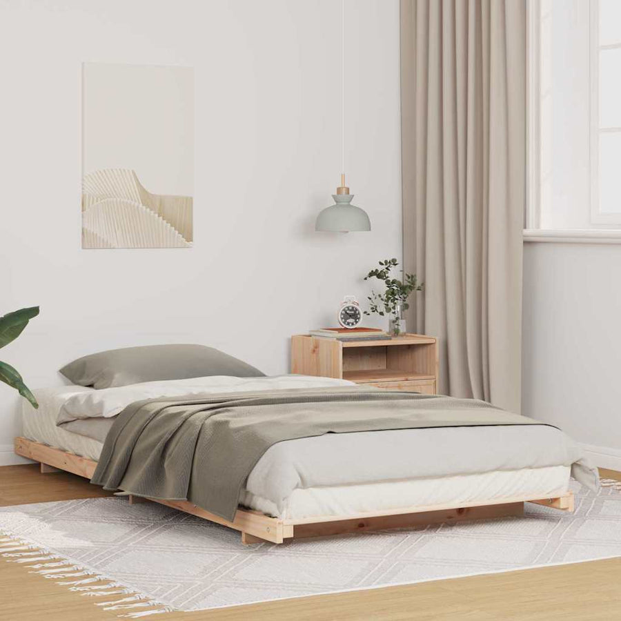 Bedframe Bruin 80 x 220 cm Massief grenenhout
