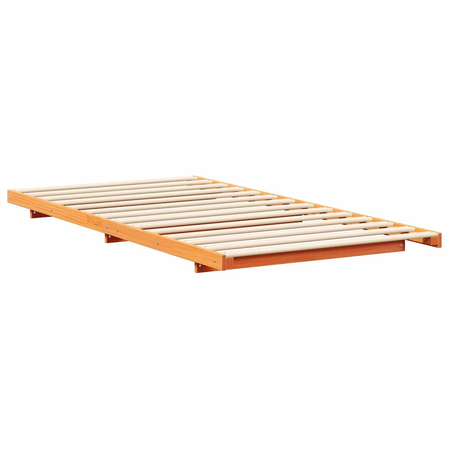 Bedframe Wasbruin 90 x 220 cm Massief grenenhout