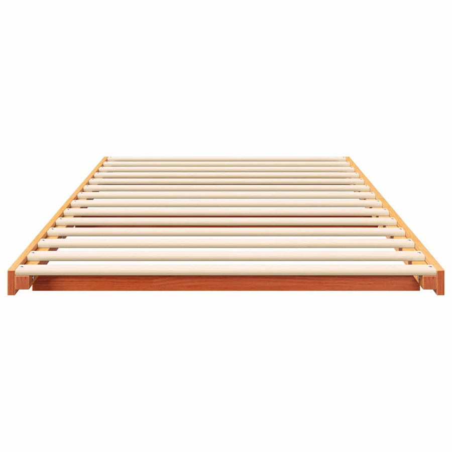 Bedframe Wasbruin 90 x 220 cm Massief grenenhout