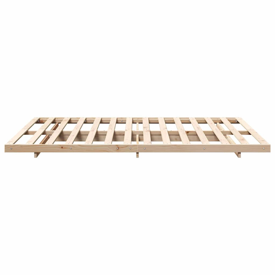 Bedframe Bruin 140 x 220 cm Massief grenenhout
