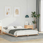 Bedframe massief grenenhout 160x220 cm bruin