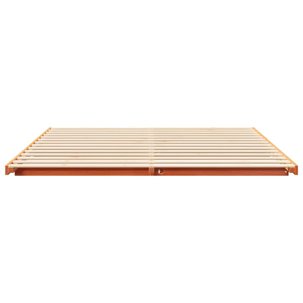 Bedframe Wasbruin 180 x 220 cm Massief grenenhout