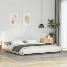 Bedframe Bruin 200 x 220 cm Massief grenenhout