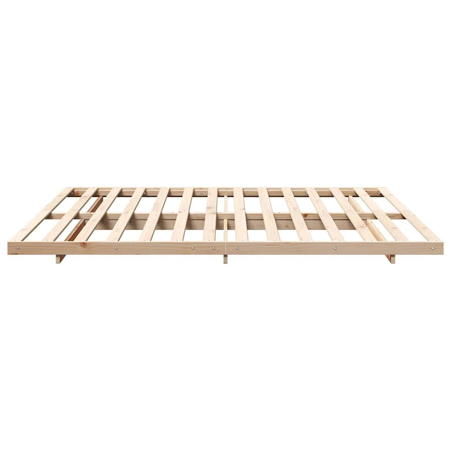 Bedframe Bruin 200 x 220 cm Massief grenenhout