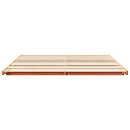 Bedframe Wasbruin 200 x 220 cm Massief grenenhout