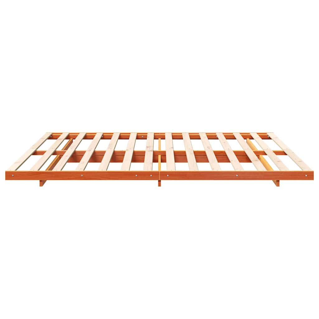 Bedframe Wasbruin 200 x 220 cm Massief grenenhout