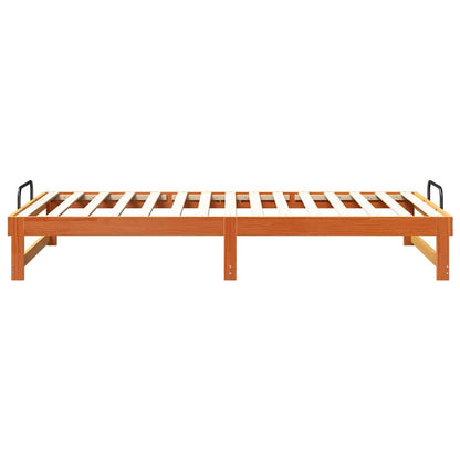 Bedframe met Draaghandvatten Bruin 100 x 200 cm