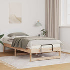 Bedframe 90x200 cm massief grenenhout bruin