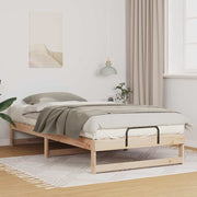 Bedframe 100x210 cm massief grenenhout bruin