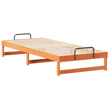 Bedframe met Draaghandvatten Bruin 80 x 220 cm