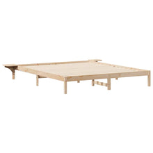 Bedframe met Zijtafels Naturel 180 x 210 cm Massief grenenhout