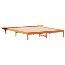 Bedframe met Zijtafels Wasbruin 180 x 210 cm Massief grenenhout