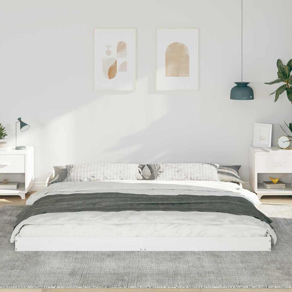 Bedframe Wit 200 x 200 cm Grenenhout