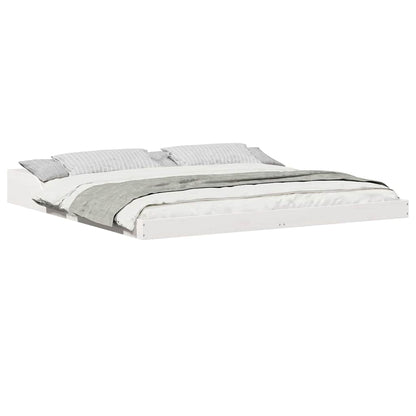 Bedframe Wit 200 x 200 cm Grenenhout